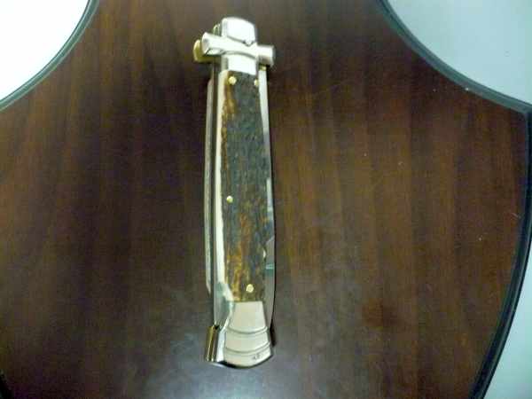 Italian stiletto - AGA Campolin - maltese / crociato - 23cm - corno di cervo / deer horn - 1