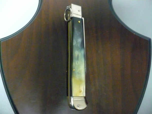 Famiglia Spadon - stiletto falcon /28 - bufalo brasiliano - lama a swedge vecchio stile - 1