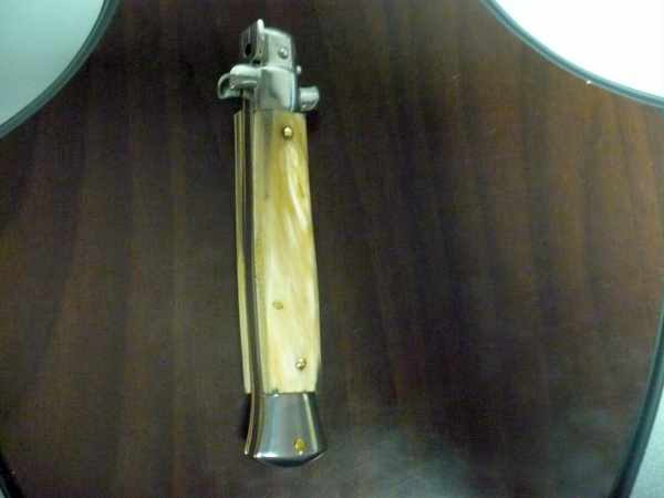 Italian stiletto - pugnale Frank Beltrame - 23 cm -corno di bufalo chiaro , lama dagger- FB 23/48D -11