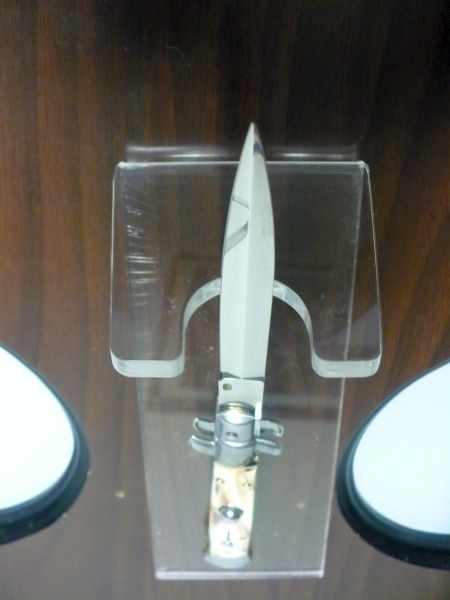 Italian stiletto - pugnale Frank Beltrame - 23 cm -corno di bufalo chiaro , lama dagger- FB 23/48D -11