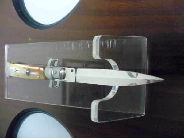 Italian stiletto - pugnale Frank Beltrame - 23 cm -corno di bufalo chiaro- lama dagger FB 23/48D - 17