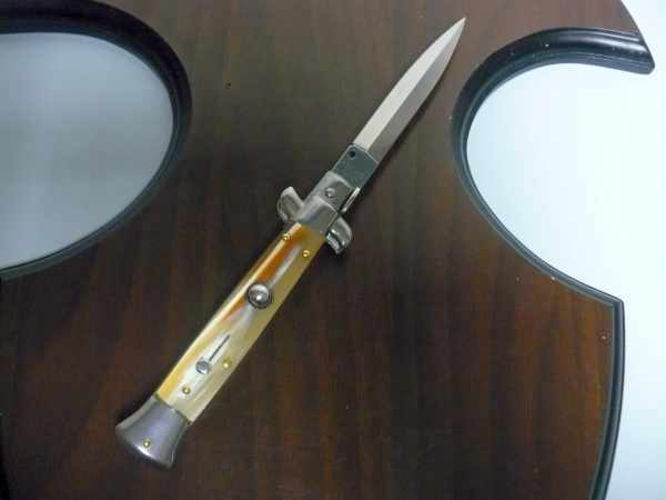 Italian stiletto - pugnale Frank Beltrame - 23 cm -corno di bufalo chiaro- lama dagger FB 23/48D - 17