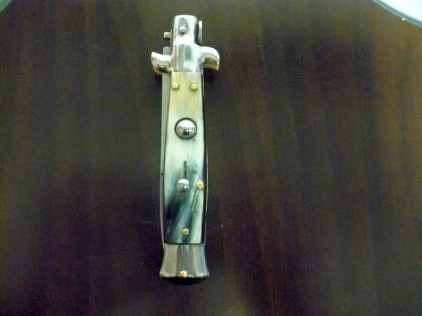 Picklock -Italian stiletto -pugnale 18cm- corno di bufalo - 2