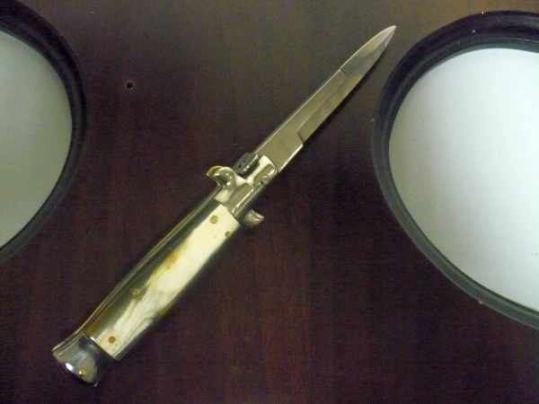 Picklock -Italian stiletto -pugnale 18cm- corno di bufalo - 2