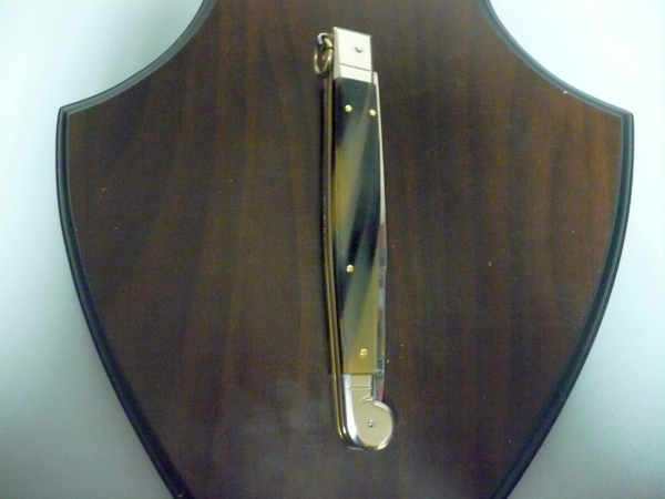 Siciliano A.G.A. Campolin sicilian fighting - italian stiletto 30 cm - brazilian buffalo horn - 2