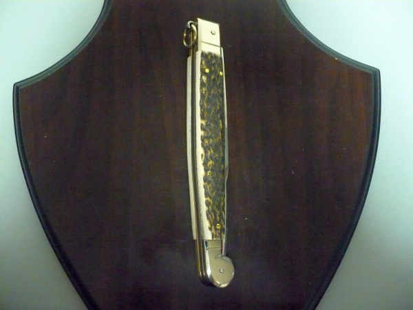 Siciliano A.G.A. Campolin- sicilian fighting - italian stiletto 30 cm - deer horn - 2