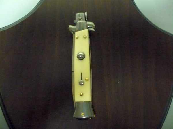 Frank Beltrame italian stiletto -23 cm imitazione d'avorio- lama baionetta -modello FB 23/91B