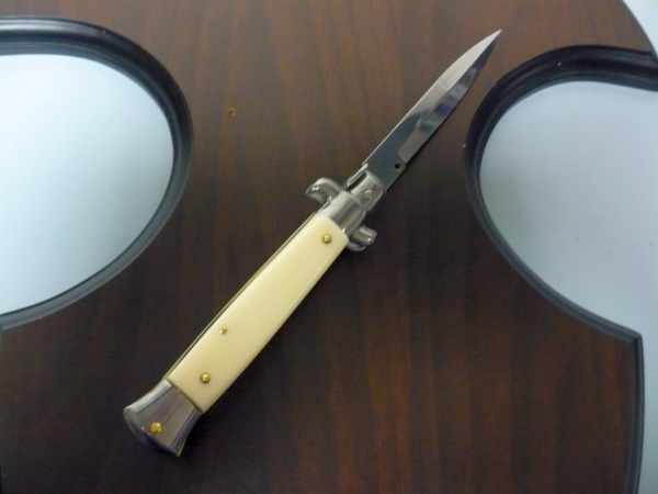 Frank Beltrame italian stiletto -23 cm imitazione d'avorio- lama baionetta -modello FB 23/91B