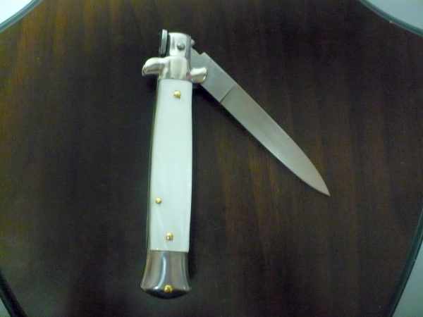 Frank Beltrame - italian stiletto 20 cm imitazione di madreperla -lama classica - 20FB/36C
