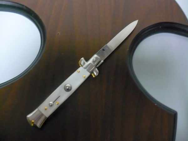 Frank Beltrame - italian stiletto 20 cm imitazione di madreperla -lama classica - 20FB/36C