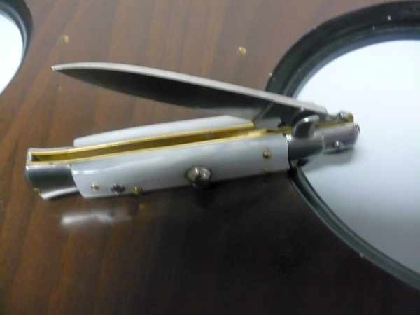 Frank Beltrame - italian stiletto 20 cm imitazione di madreperla -lama classica - 20FB/36C