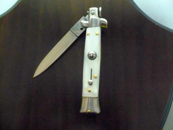 Frank Beltrame - italian stiletto 20 cm imitazione di madreperla -lama classica - 20FB/36C