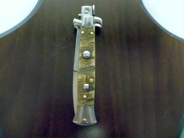 Frank Beltrame , italian stiletto - 23 cm , corno di ariete - lama baionetta , modello FB 23/63B - 1