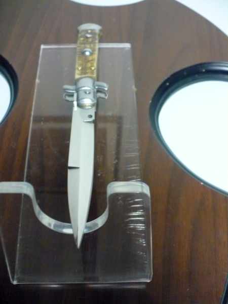 Frank Beltrame , italian stiletto - 23 cm , corno di ariete - lama baionetta , modello FB 23/63B - 6
