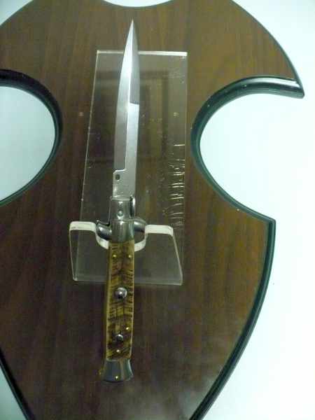 Frank Beltrame , italian stiletto - 23 cm , corno di ariete - lama baionetta , modello FB 23/63B - 6