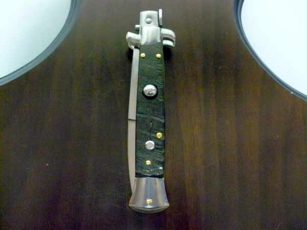Frank Beltrame , italian stiletto - 23 cm , corno di ariete - lama baionetta , modello FB 23/63B - 4 HD