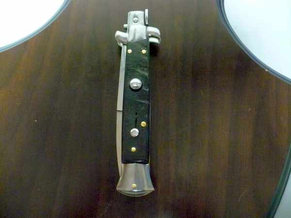 Frank Beltrame , italian stiletto - 23 cm , corno di ariete - lama baionetta , modello FB 23/63B - 3