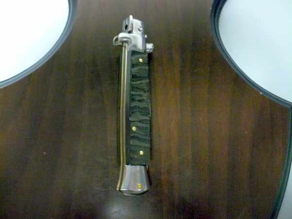 Frank Beltrame , italian stiletto - 23 cm , corno di ariete - lama baionetta , modello FB 23/63B - 4 HD