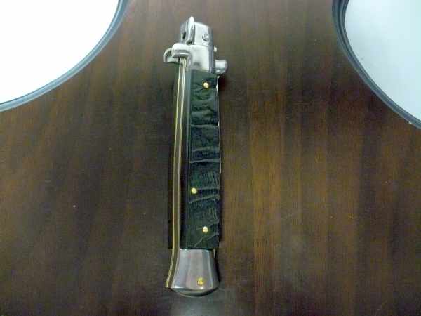 Frank Beltrame , italian stiletto - 23 cm , corno di ariete - lama baionetta , modello FB 23/63B - 3