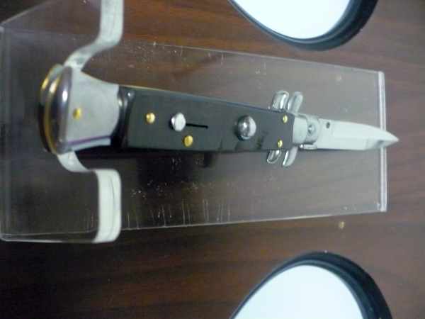 Frank Beltrame , italian stiletto - 23 cm , corno di ariete - lama baionetta , modello FB 23/63B - 3