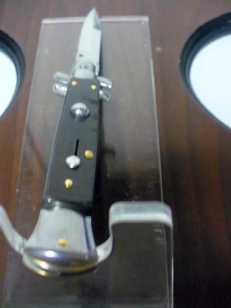 Frank Beltrame , italian stiletto - 23 cm , corno di ariete - lama baionetta , modello FB 23/63B - 3