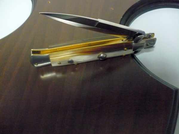 Italian stiletto - pugnale Frank Beltrame - 23 cm -corno di bufalo chiaro- FB 23/48B - 4