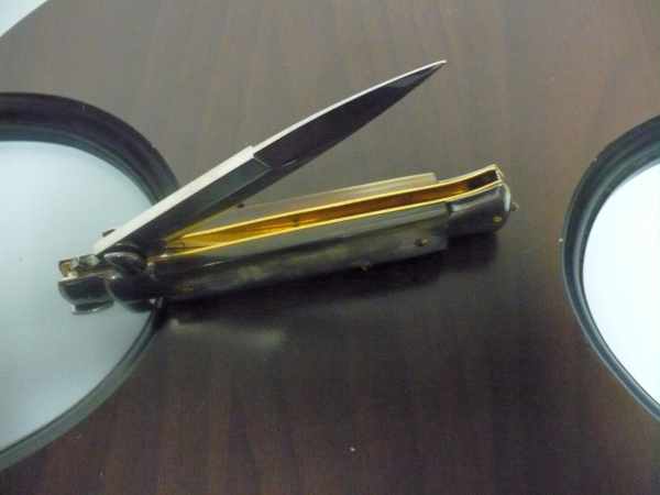 Italian stiletto - pugnale Frank Beltrame - 23 cm -corno di bufalo chiaro- FB 23/48B - 4