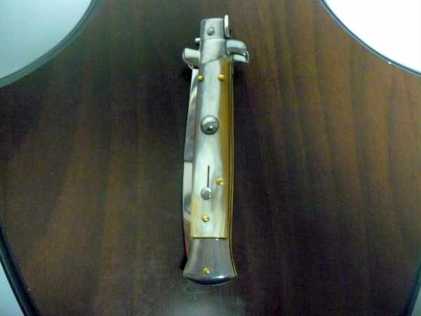Italian stiletto - pugnale Frank Beltrame - 23 cm -corno di bufalo chiaro- FB 23/48B - 4