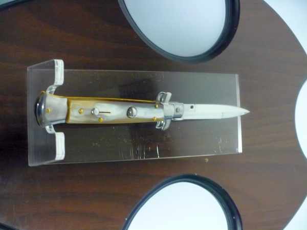 Italian stiletto - pugnale Frank Beltrame - 23 cm -corno di bufalo chiaro- FB 23/48B - 4