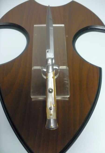 Italian stiletto - pugnale Frank Beltrame - 23 cm -corno di bufalo chiaro- FB 23/48B - 4