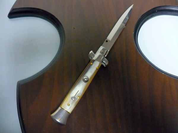 Italian stiletto - pugnale Frank Beltrame - 23 cm -corno di bufalo chiaro- FB 23/48B - 4