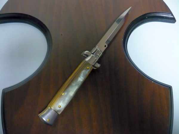 Italian stiletto - pugnale Frank Beltrame - 23 cm -corno di bufalo chiaro- FB 23/48B - 4