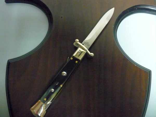 Seinguard A.G.A. Campolin - italian stiletto 23 cm - corno di bufalo brasiliano - lama baionetta - 11