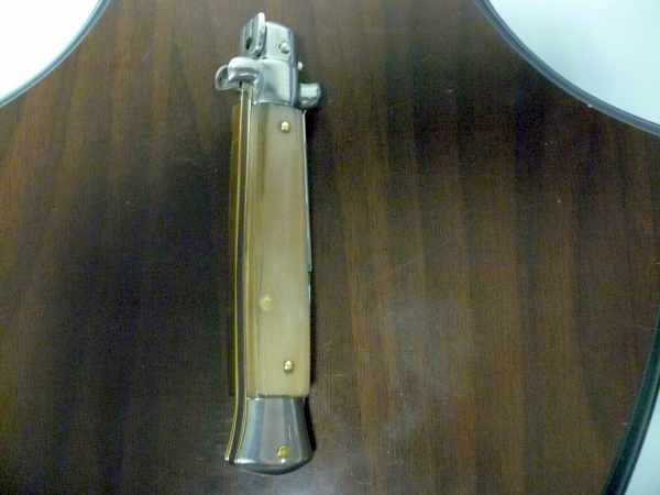 Frank Beltrame- italian stiletto - 23 cm-corno di bufalo chiaro - baionetta - modello FB 23/48B -7