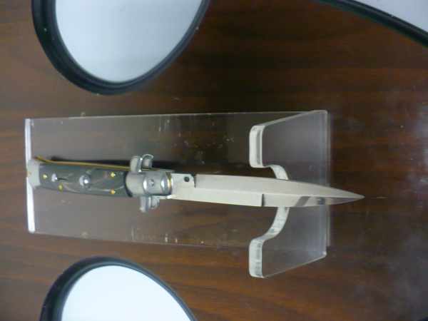 FRANK BELTRAME -italian stiletto - 23 cm- corno di bufalo - baionetta - modello FB 23/58B - 5