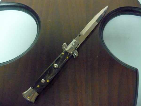 FRANK BELTRAME -italian stiletto - 23 cm- corno di bufalo - baionetta - modello FB 23/58B - 5
