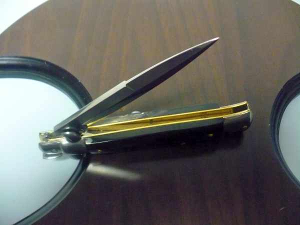 FRANK BELTRAME -italian stiletto - 23 cm- corno di bufalo - baionetta - modello FB 23/58B - 5