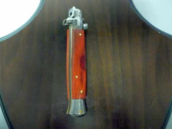 Frank Beltrame italian stiletto - 23 cm legno rosso -lama baionetta- modello FB 23/83B - 4
