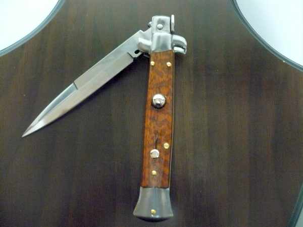 Frank Beltrame ,italian stiletto - 23 cm ,legno di serpente ,baionetta -modello FB 23/89 B - 3