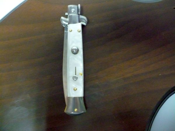 Frank Beltrame italian stiletto- 23 cm imitazione di madreperla , lama dagger -modello FB 23/36D