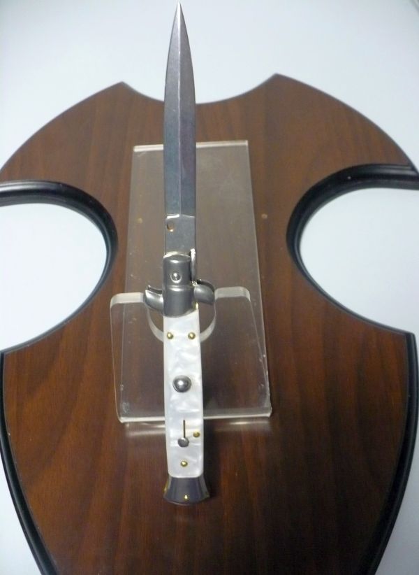 Frank Beltrame italian stiletto- 23 cm imitazione di madreperla , lama dagger -modello FB 23/36D