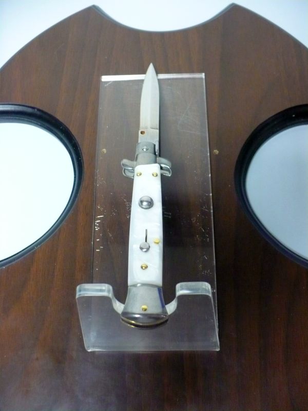 Frank Beltrame italian stiletto- 23 cm imitazione di madreperla , lama dagger -modello FB 23/36D