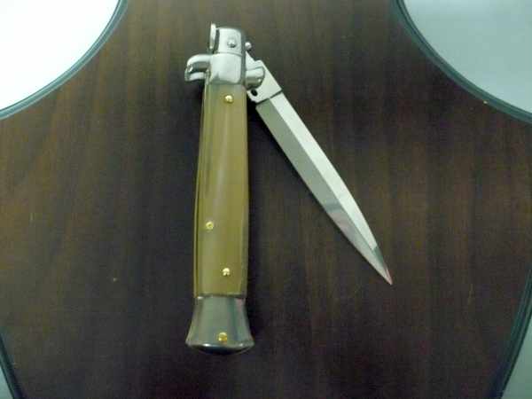 Italian stiletto - pugnale Frank Beltrame - 23 cm - corno di bufalo chiaro, lama dagger - FB 23/48D - 4