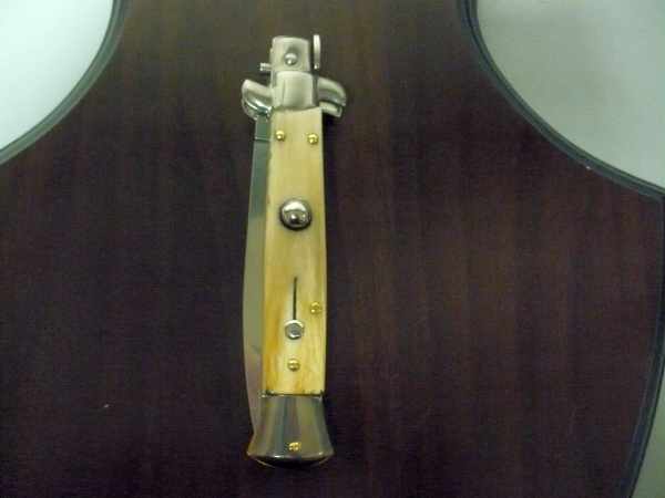 Italian stiletto - pugnale Frank Beltrame - 23 cm - corno di bufalo chiaro, lama dagger - FB 23/48D - 4