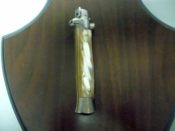 Italian stiletto - pugnale Frank Beltrame - 23 cm -corno di bufalo chiaro- lama dagger FB 23/48D - 17