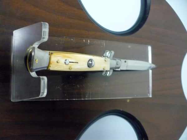Italian stiletto - pugnale Frank Beltrame - 23 cm - corno di bufalo chiaro, lama dagger - FB 23/48D - 4