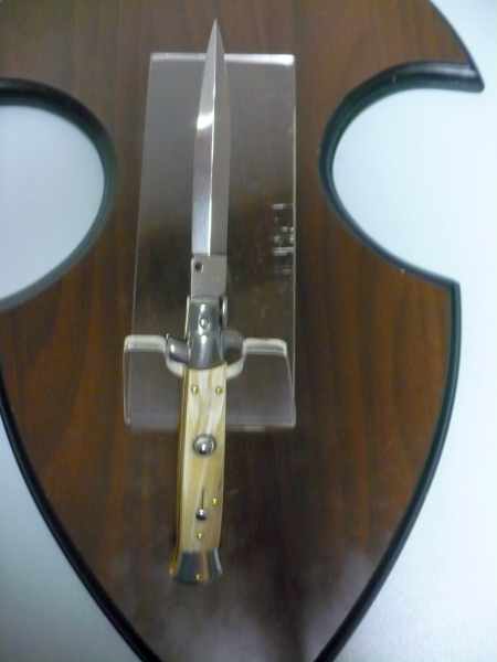 Italian stiletto - pugnale Frank Beltrame - 23 cm -corno di bufalo chiaro- lama dagger FB 23/48D - 20