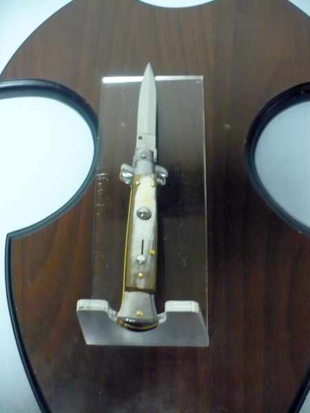 Italian stiletto - pugnale Frank Beltrame - 23 cm -corno di bufalo chiaro- lama dagger FB 23/48D - 17
