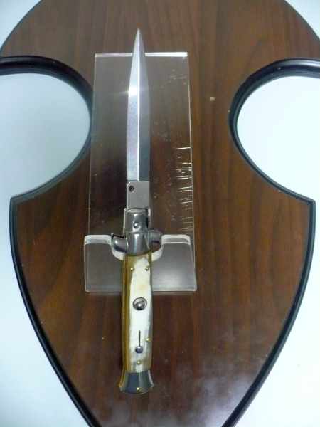 Italian stiletto - pugnale Frank Beltrame - 23 cm -corno di bufalo chiaro- lama dagger FB 23/48D - 17