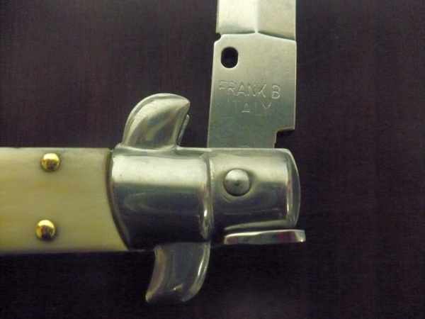 Italian stiletto - pugnale Frank Beltrame - 23 cm - corno di bufalo chiaro, lama dagger - FB 23/48D - 4